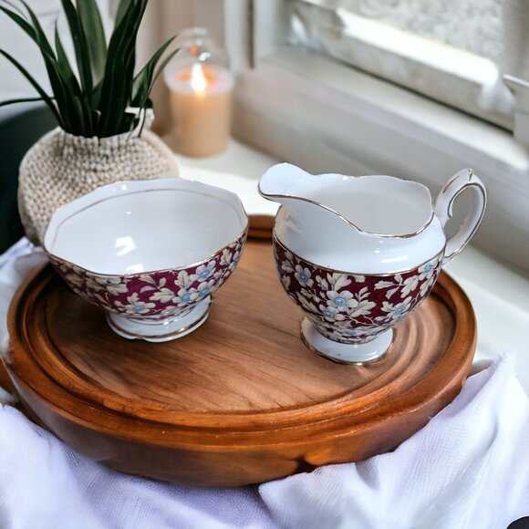 Royal Albert Crown China Royal Brocade Sugar Bowl Creamer Replacement Pieces - Picture 2 of 15